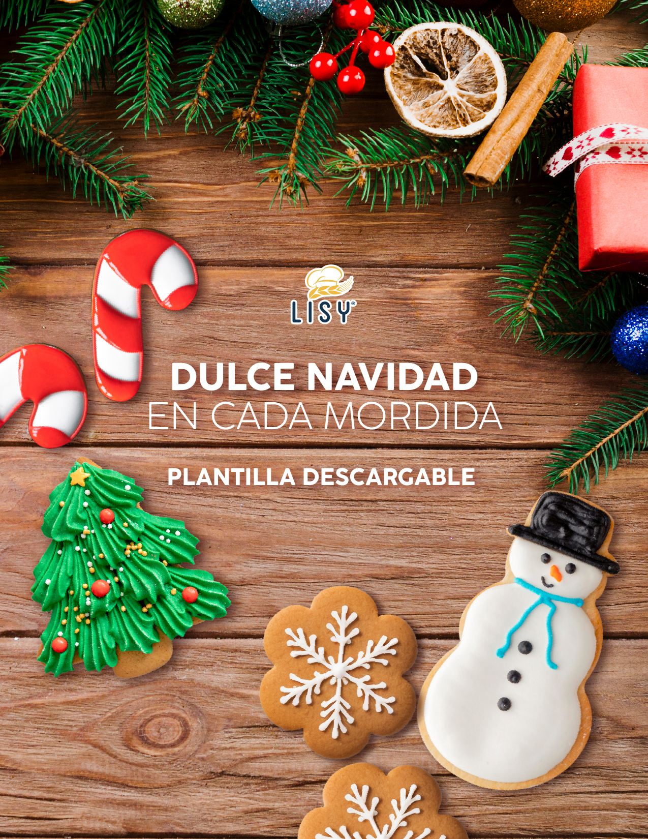 Plantilla Descargable Navideña